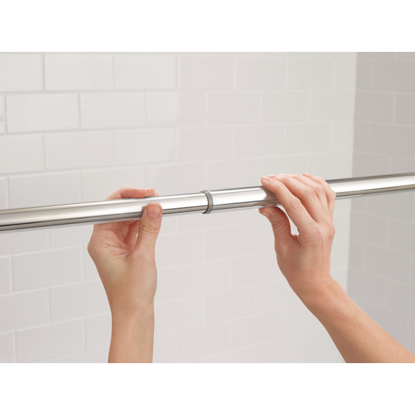 Chrome Shower Curtain Rods You'll Love | Wayfair